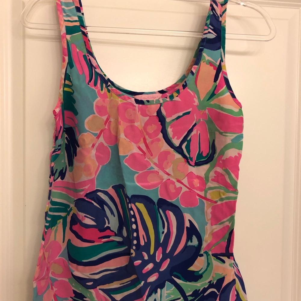 Lilly Pullitzer silk, sleeveless top